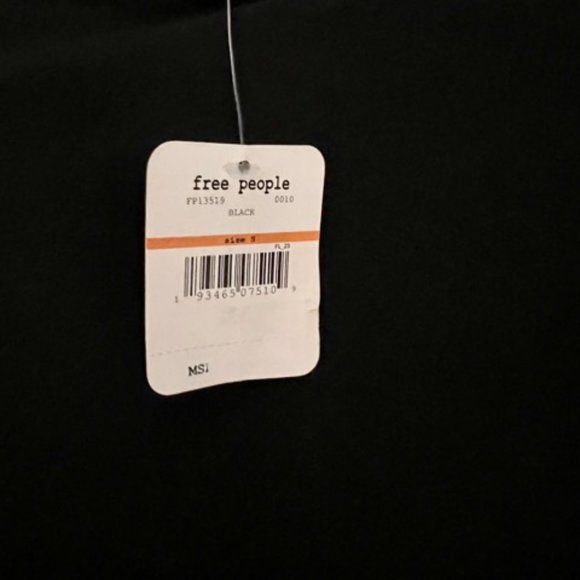 NWT Free People Truth Or Square Duo Bodysuit Small Black - Picture 7 of 9